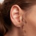 Cubic Zirconia Line Silver Stud Earrings 40200129