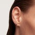 Cubic Zirconia Waved Line Silver Stud Earrings 40200130