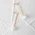 Pearls Silver Chain Stud Earrings 40200131