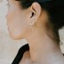 Cubic Zirconia Silver Flower Stud Earrings 40200132