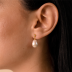 925 Sterling Silver Pearl Stud Earrings 40200135