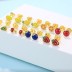 Kids 925 Silver Orange Fruit Stud Earrings 40200136