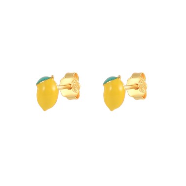 Kids 925 Silver Mango Fruit Stud Earrings 40200138