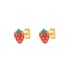 Kids 925 Silver Strawberry Fruit Stud Earrings 40200139