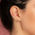 925 Silver Cubic Zirconia Flower Stud Earrings 40200145