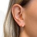 925 Silver Cubic Zirconia Line Stud Earrings 40200146
