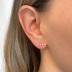 925 Silver Cubic Zirconia Line Stud Earrings 40200146