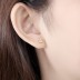 925 Sterling Silver Zirconia Triangle Stud Earrings 40200149