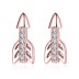 925 Sterling Silver Zirconia Arrows Stud Earrings 40200151