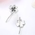 925 Sterling Silver Vintage Flowers Stud Earrings 40200155