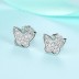 925 Sterling Silver CZ Butterfly Stud Earrings 40200157