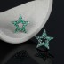 925 Vintage Silver CZ Star Stud Earrings 40200158