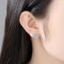 925 Sterling Silver CZ Heart Stud Earrings 40200160