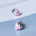 925 Sterling Silver Pink Strawberry Earrings 40200166