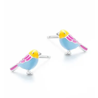 925 Sterling Silver Bird Stud Earrings 40200167