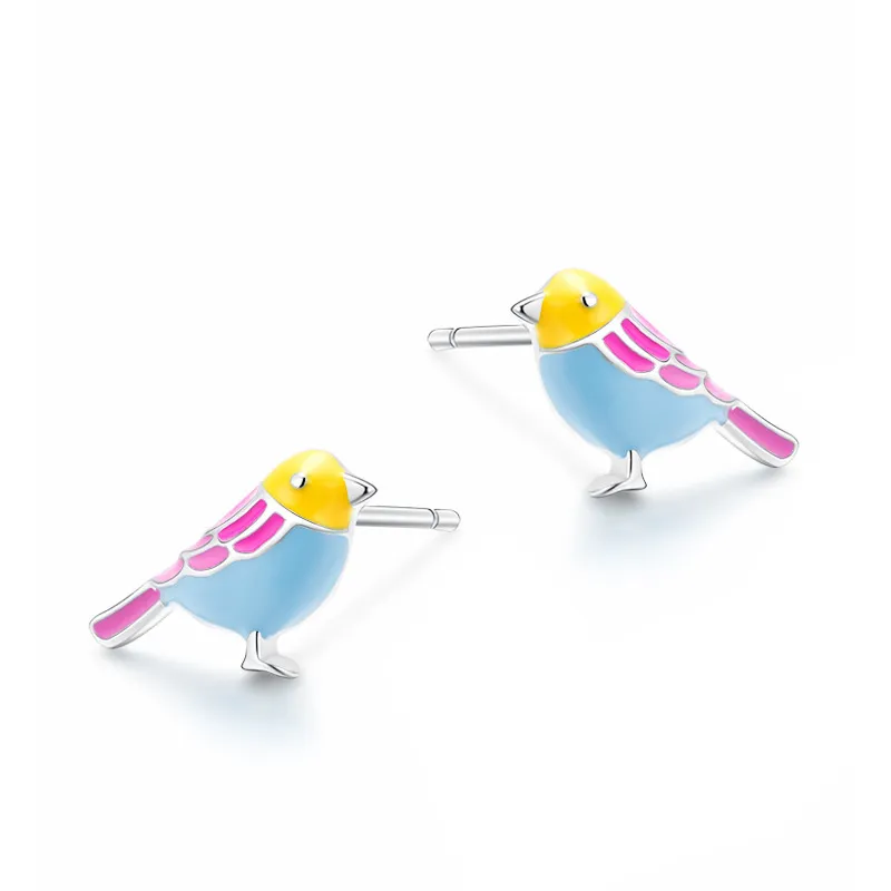 925 Sterling Silver Bird Stud Earrings 40200167