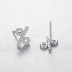 925 Sterling Silver Zirconia Symbol Stud Earrings 40200168