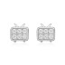 925 Sterling Silver Zirconia TV Stud Earrings 40200169