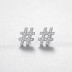 925 Sterling Silver Zirconia Symbol Stud Earrings 40200170