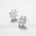 925 Sterling Silver Zirconia Symbol Stud Earrings 40200170