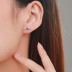 925 Sterling Silver Zirconia Heart Earrings 40200171