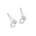 925 Sterling Silver Crystal Beads Stud Earrings 40200176