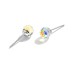 925 Sterling Silver Crystal Beads Stud Earrings 40200176