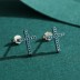 925 Sterling Silver Turquoise Cross Stud Earrings 40200181