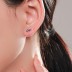 925 Sterling Silver Colored Zirconia Stud Earrings 40200184