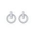 925 Sterling Silver CZ Round Stud Earrings 40200186