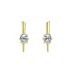Sterling Silver Zirconia Spike Stud Earrings 40200190