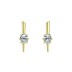 Sterling Silver Zirconia Spike Stud Earrings 40200190