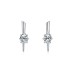 Sterling Silver Zirconia Spike Stud Earrings 40200190