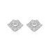 Sterling Silver Zirconia Lips Stud Earrings 40200193