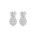 Sterling Silver CZ Pipeapples Stud Earrings 40200194