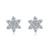 Sterling Silver Zirconia Star Stud Earrings 40200197