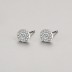 Sterling Silver Full Zirconia Round Stud Earrings 40200198