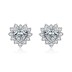 Sterling Silver Sparkle Zirconia Heart Stud Earrings 40200199