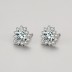 Sterling Silver Sparkle Zirconia Heart Stud Earrings 40200199