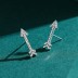 Sterling Silver Zirconia Love Arrow Stud Earrings 40200202