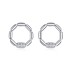 Sterling Silver Zirconia Knot Round Stud Earrings 40200208