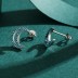 Sterling Silver Turquoise Moon Stud Earrings 40200213