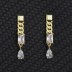 925 Sterling Silver Punk Spike Zirconia Earrings 40200218