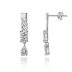 925 Sterling Silver Punk Spike Zirconia Earrings 40200218