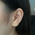 925 Sterling Silver Enamel Flower Stud Earrings 40200220