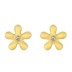 925 Sterling Silver Enamel Flower Stud Earrings 40200222