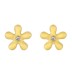 925 Sterling Silver Enamel Flower Stud Earrings 40200222