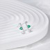 925 Sterling Silver CZ Heart Stud Earrings 40200224