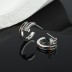 Rainbow Zirconia Nail Stud Earrings 40200228
