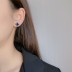 Vintage Iris Blue Zirconia Stud Earrings 40200232
